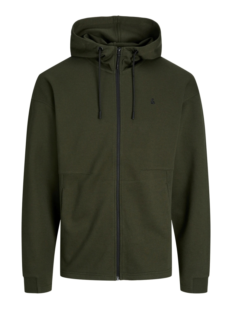 JACK JONES JJEJAX SWEAT ZIP HOOD NOOS - Natiotis