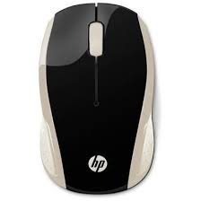 HP 200 WIRELESS MOUSE  BLACK / GOLD