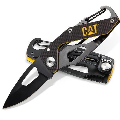 CAT 106313 13.3CM FOLDING POCKET BUDDY WITH CARABINER
