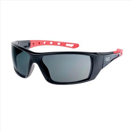 CAT PLANER 160 Safety Glasses SMOKE/RED