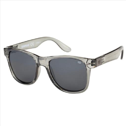 CAT BLINDING 113P SUN Glasses Gloss grey crystal / Solid smoke with silver flash
