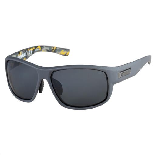 CAT FUSED 108P SUN Glasses Solid matte grey – Yellow camo / Solid smoke