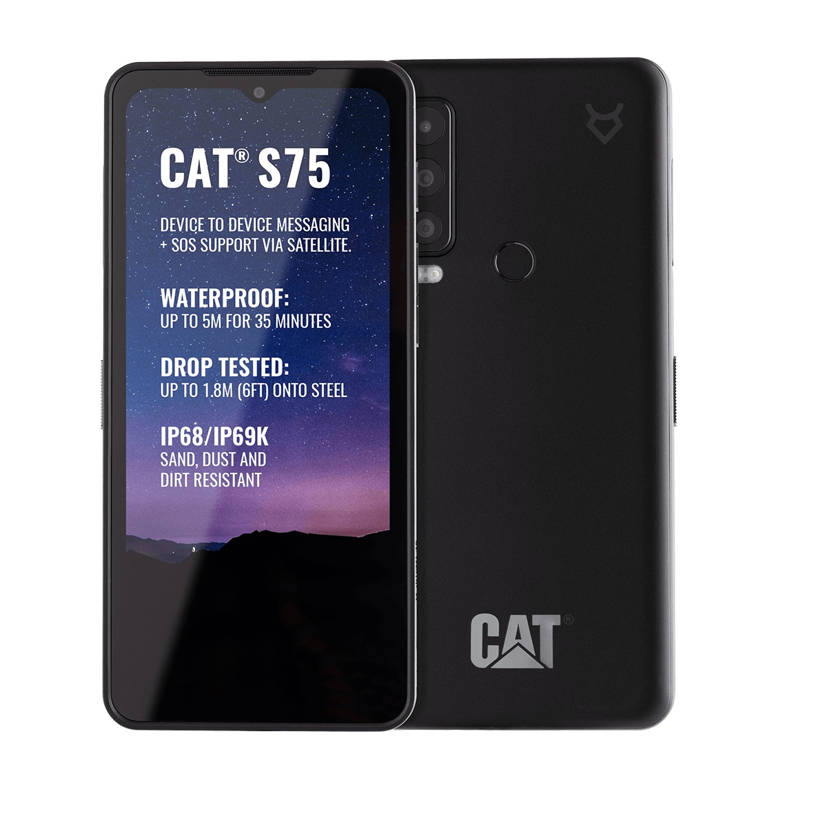 CAT S75 5G 6/128GB SMARTPHONE W/ SATELLITE MESSAGES