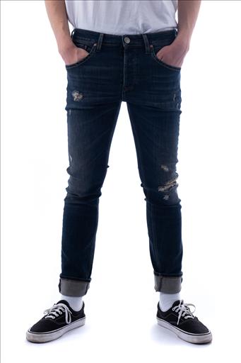 SCINN RIPPED SLIM FIT FADED JEANS