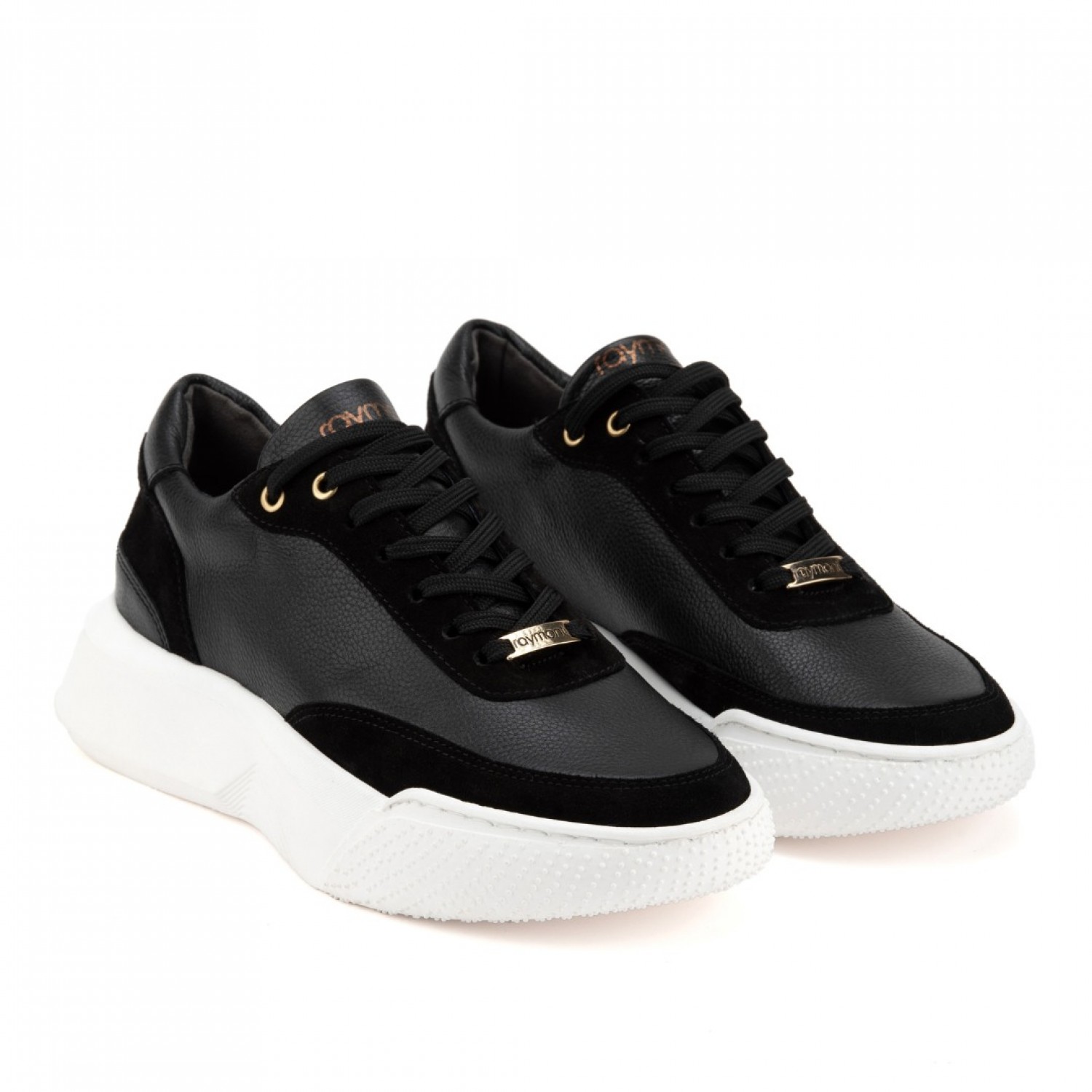 MAXIM LEATHER LOW TOP CHUNKY SNEAKERS