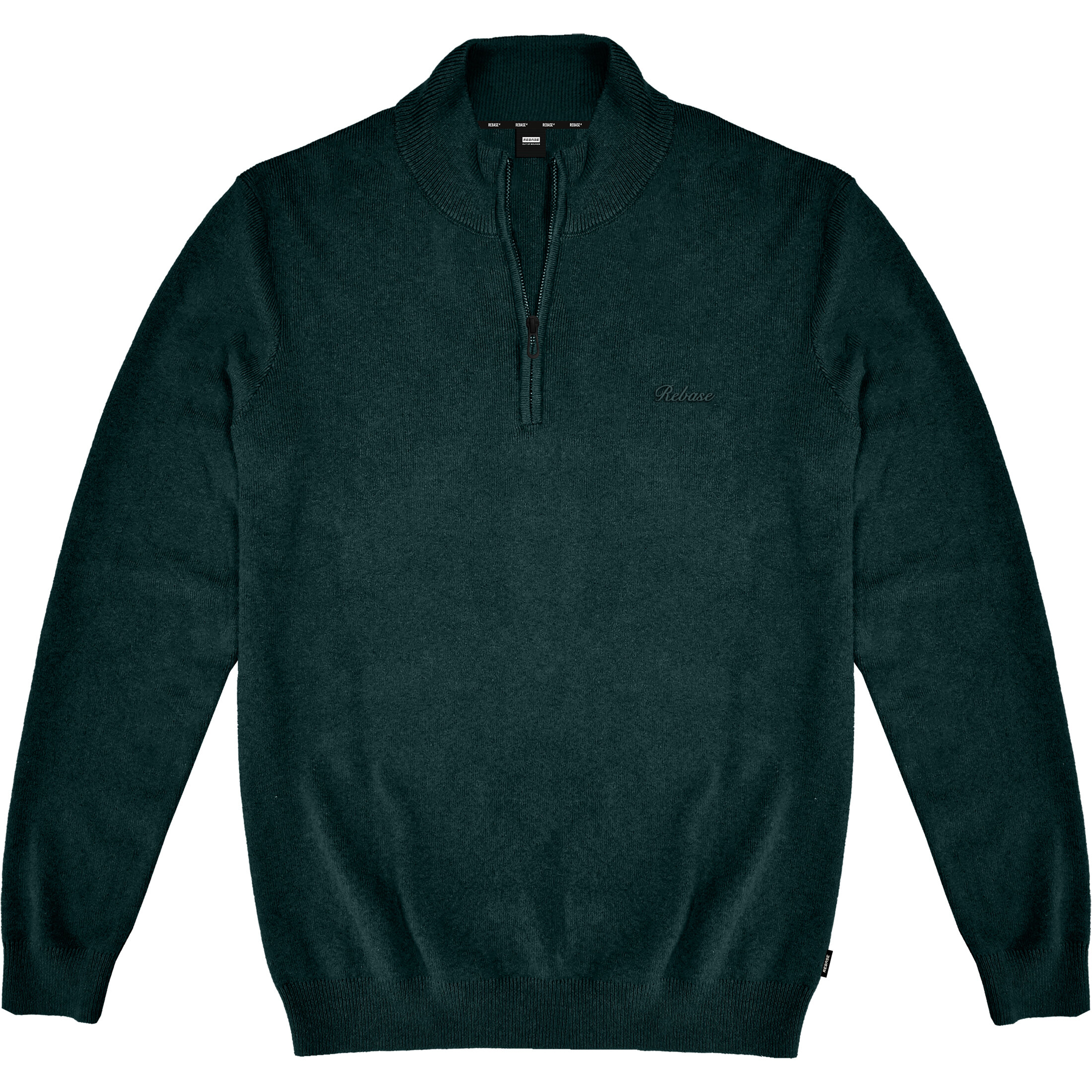 HIGH NECK KNITWEAR WITH 1/4 ZIP