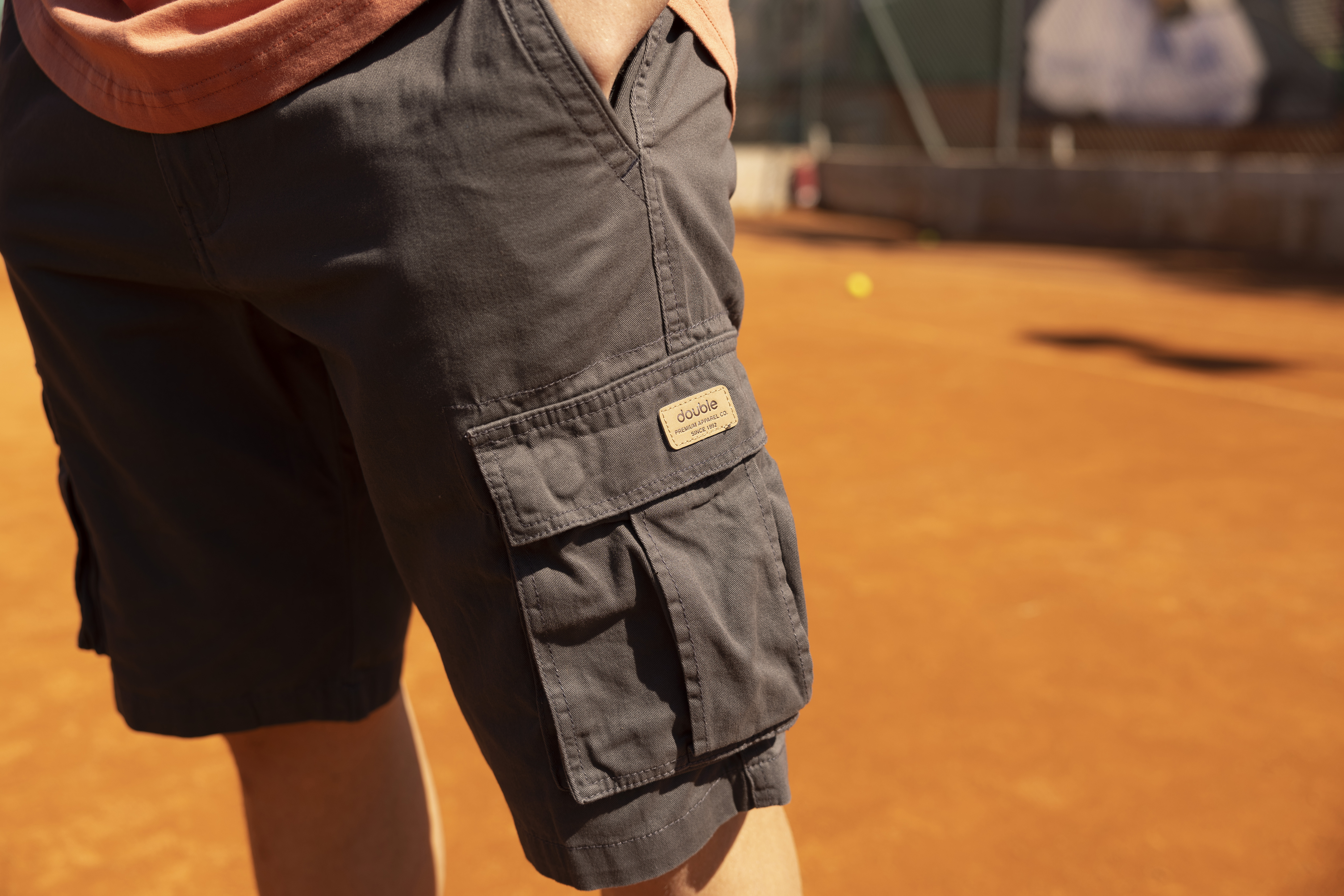 DOUBLE REGULAR FIT CARGO SHORTS