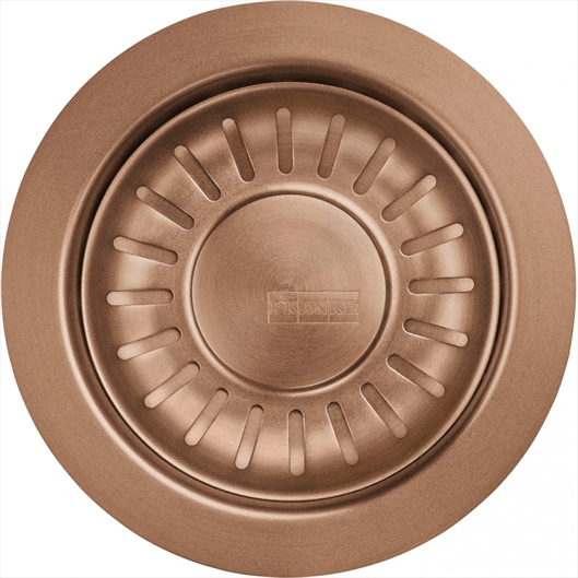 Pop-up waste with overflow outlet Franke Copper