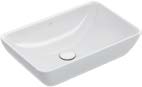 Venticello Semi-surface-mounted washbasin, 555 x 360 x 110 mm, White Alpin