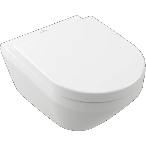 Architectura Washdown toilet, rimless, wall-mounted, White Alpin