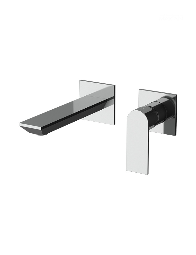 Mariani Avenue Concealed single-lever basin mixer with two flange, complete Crhome