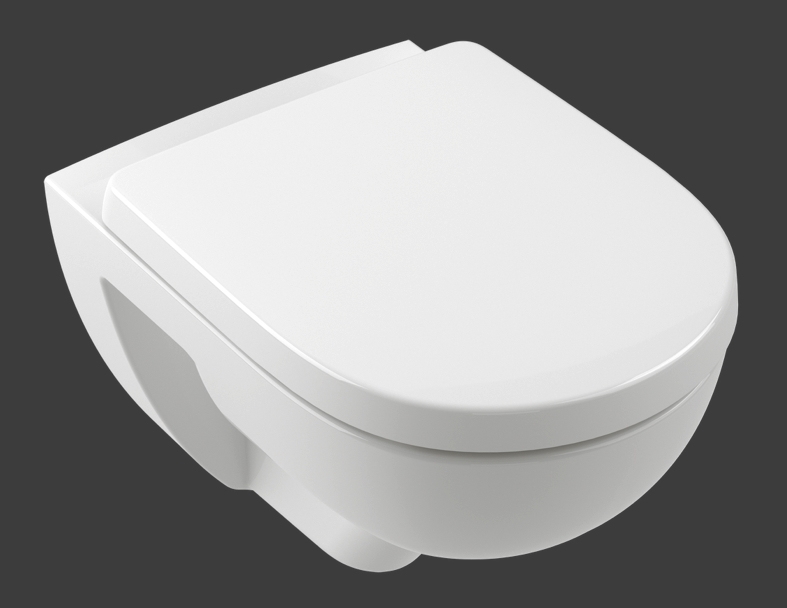Villeory Boch O.Novo, Direct Flush Rimless, With Soft Closing Seat