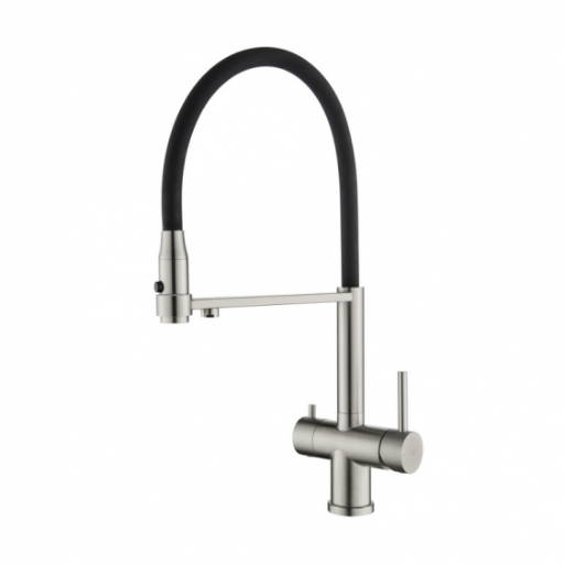 Tusar Triflow Pull out Brushed Steel