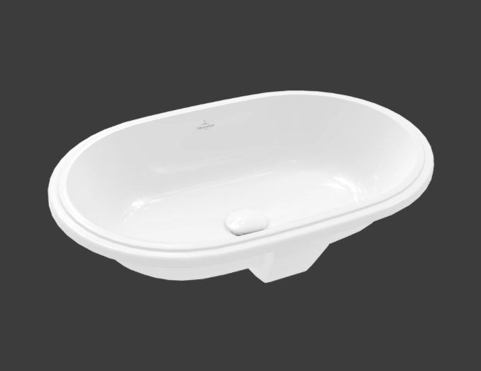 Villeroy Boch Architectura Undercounter washbasin, 570 x 375mm Whte Alpin