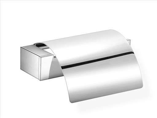 Allegory Toilet Roll Holder with Cover Chrome