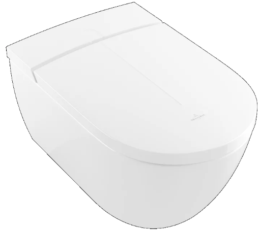 ViClean-I200 Shower toilet, rimless, White Alpin CeramicPlus