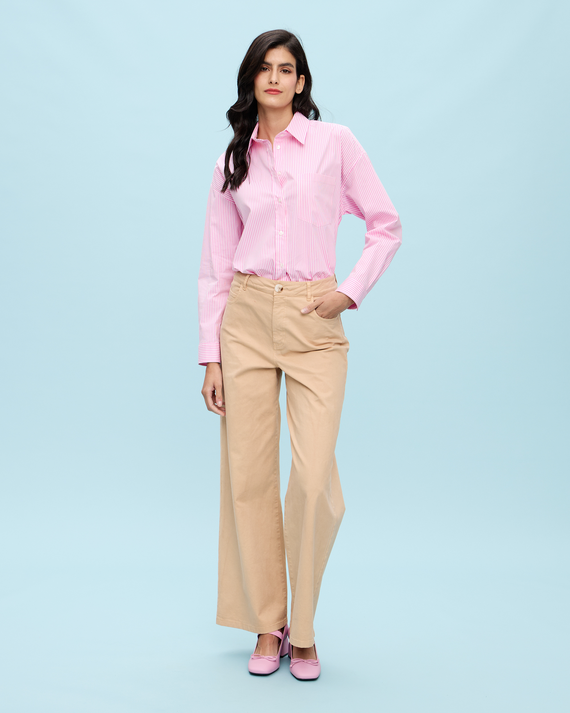 COTTON TROUSER CROPPED