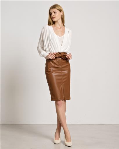 SKIRT PENCIL ECO LEATHER