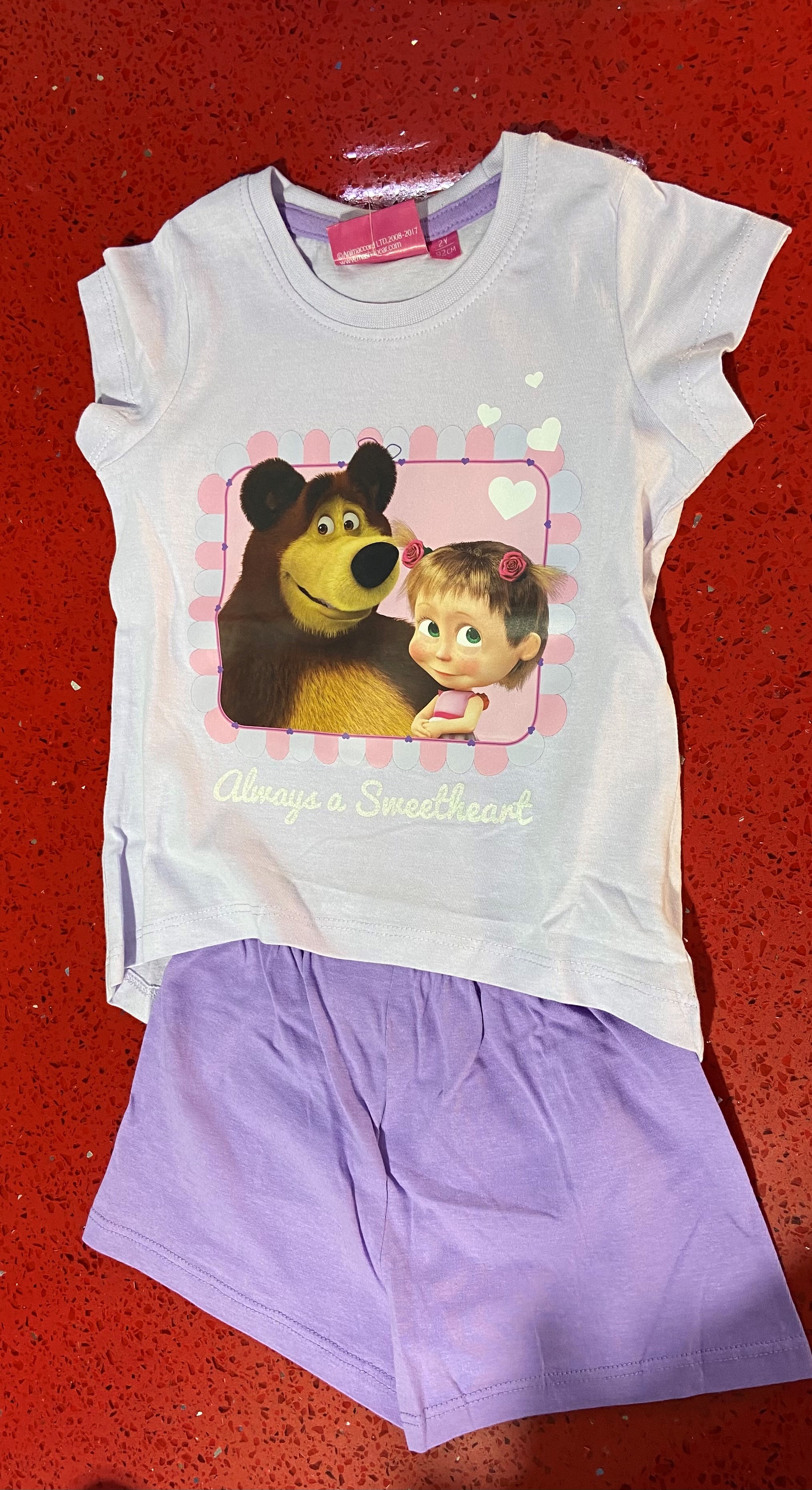 MASHA AND THE BEAR GIRLS PYJAMA SHORT SLEEVES 8