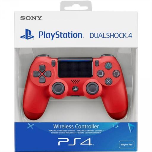 red sony ps4 controller