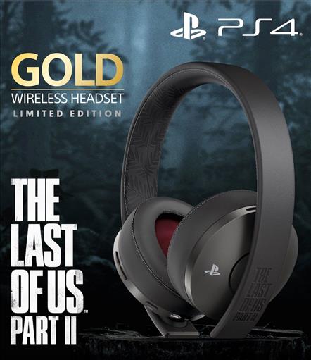 sony gold the last of us part 2 wireless ps4 headset