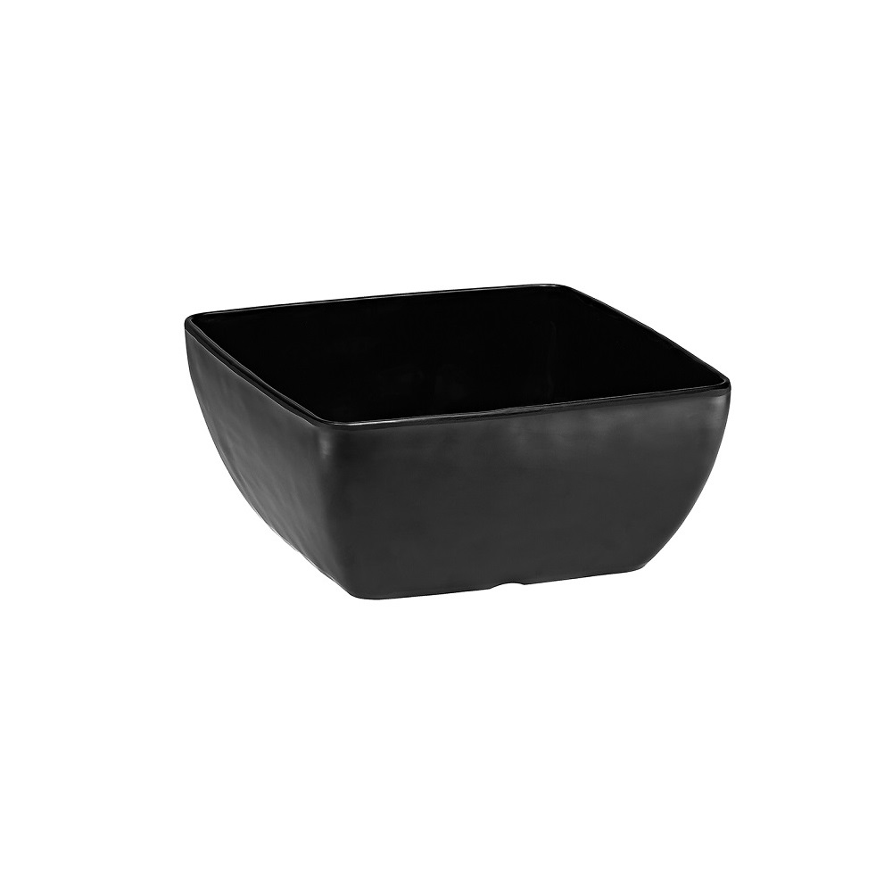 XM – SALAD BOWL GALAXY SQUARE MELAMINE BLACK 25 X 25 CM No.9131