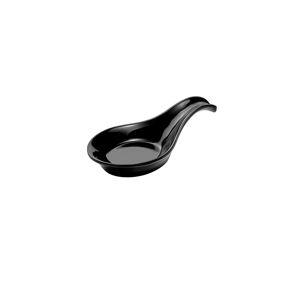 XM – SPOON SAUCE BOWL MELAMINE BLACK 19 X 9.5 CM No.9157