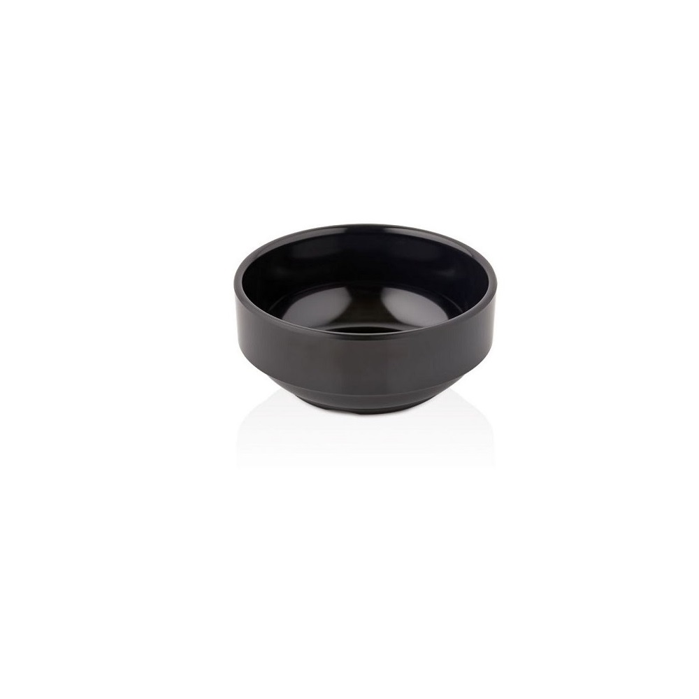 XM – BLACK MELAMINE CEREAL BOWL STACKABLE 12 CM No.9162