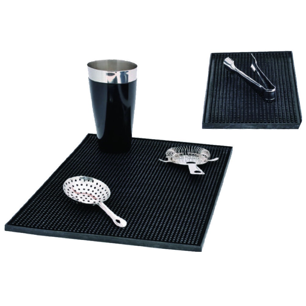 NOV – BAR MAT RUBBER BLACK 45 x 30 CM