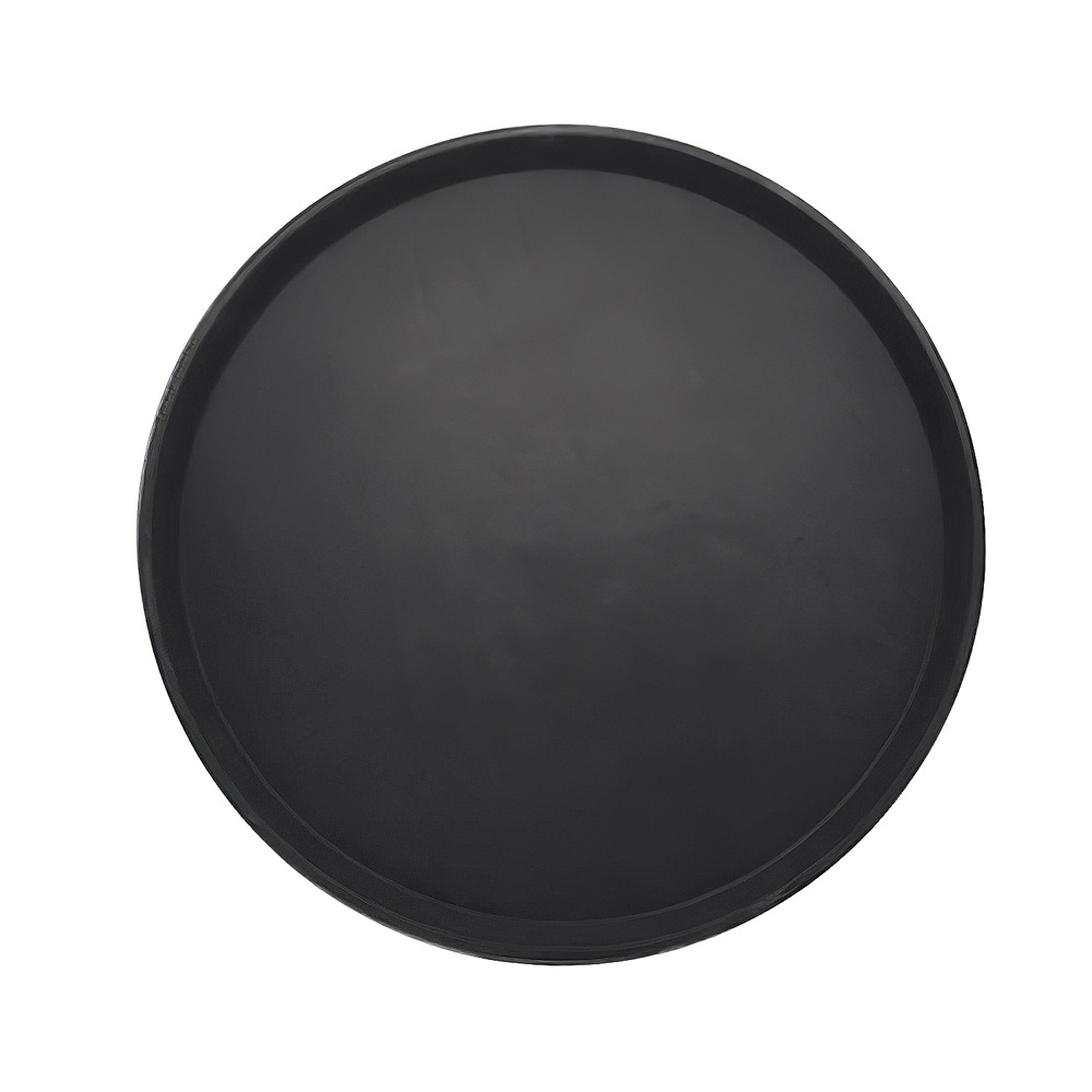 NOV – BLACK NON-SLIP ROUND TRAY 40 CM