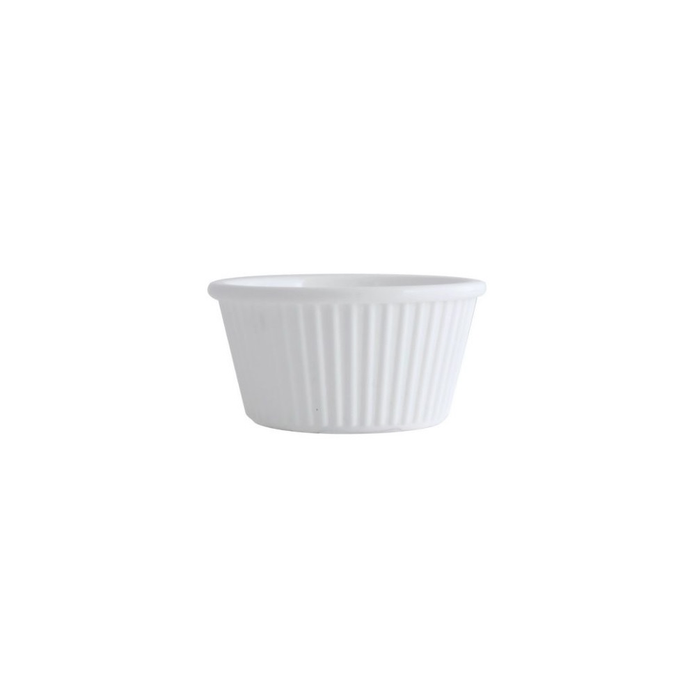 NOV – RIBBED RAMEKIN WHITE 1 OZ / 30 ML