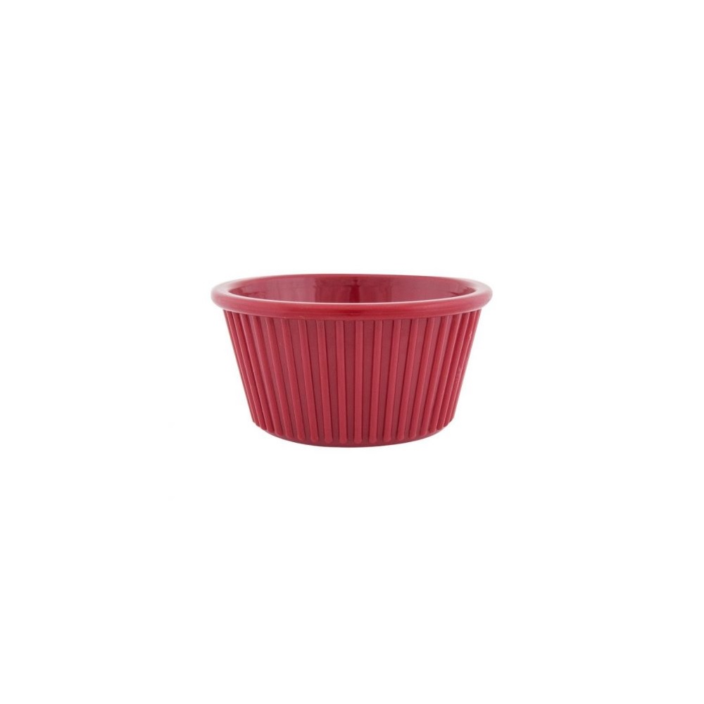 NOV – RIBBED RAMEKIN RED 1 OZ / 30 ML