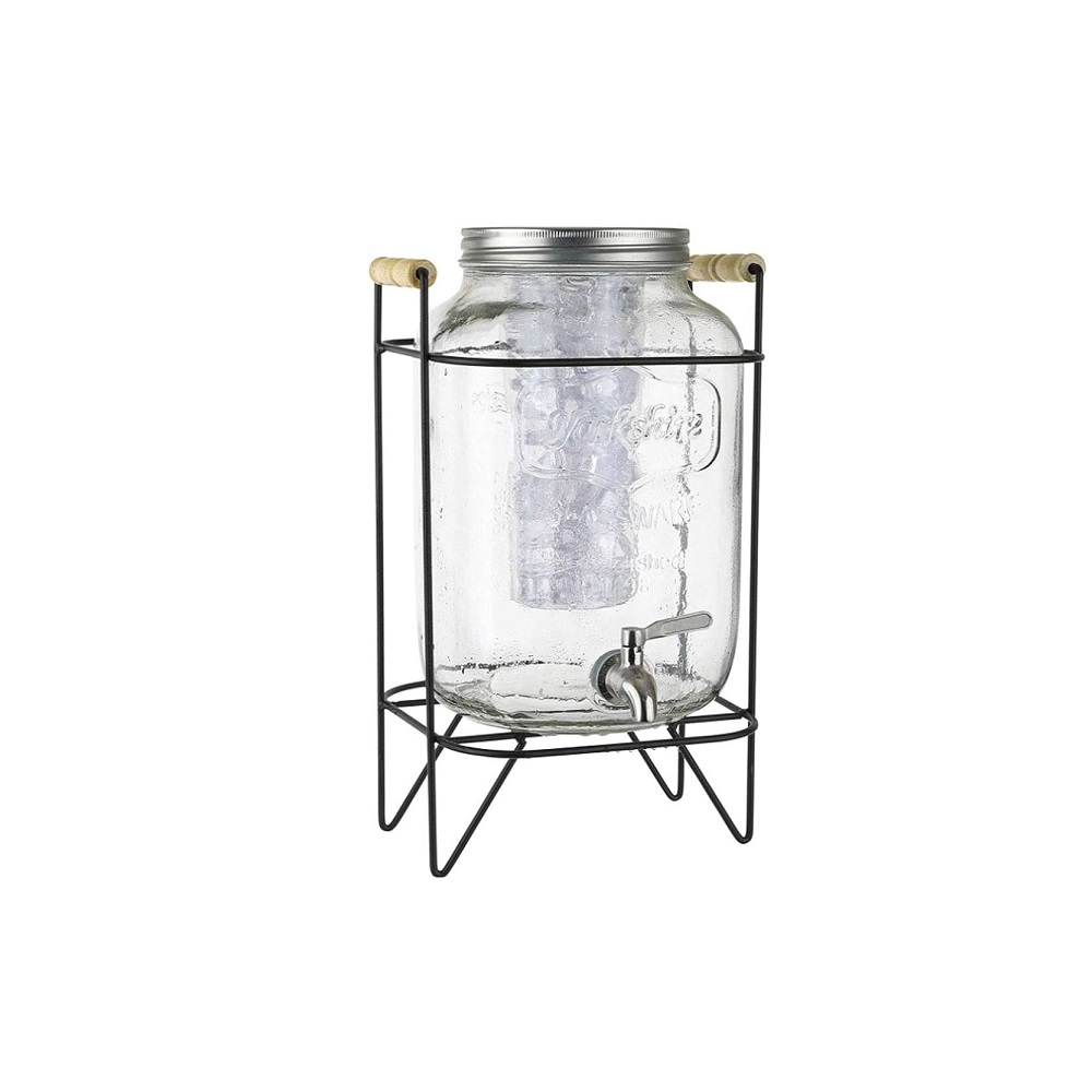 BNOV – GLASS DISPENSER WITH METAL STAND 4 LT