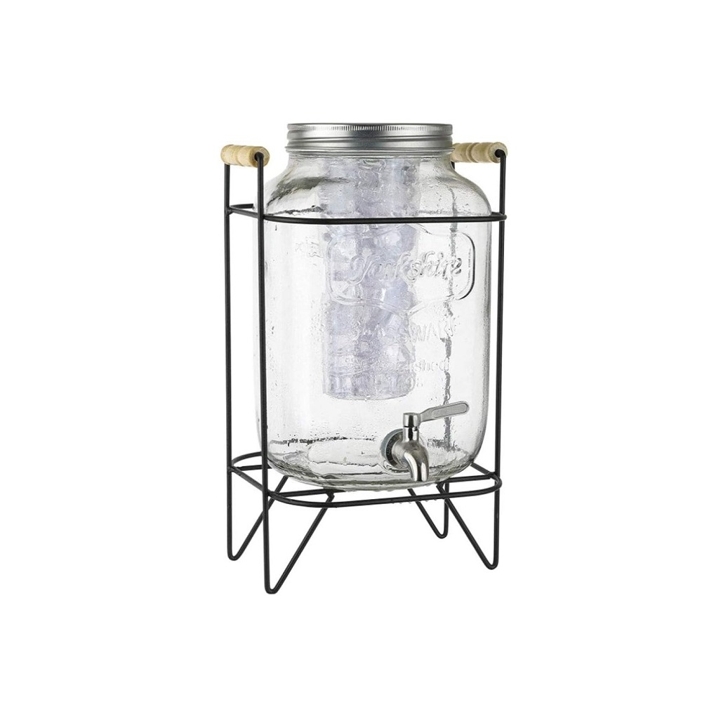 BNOV – GLASS DISPENSER WITH METAL STAND 8 LT