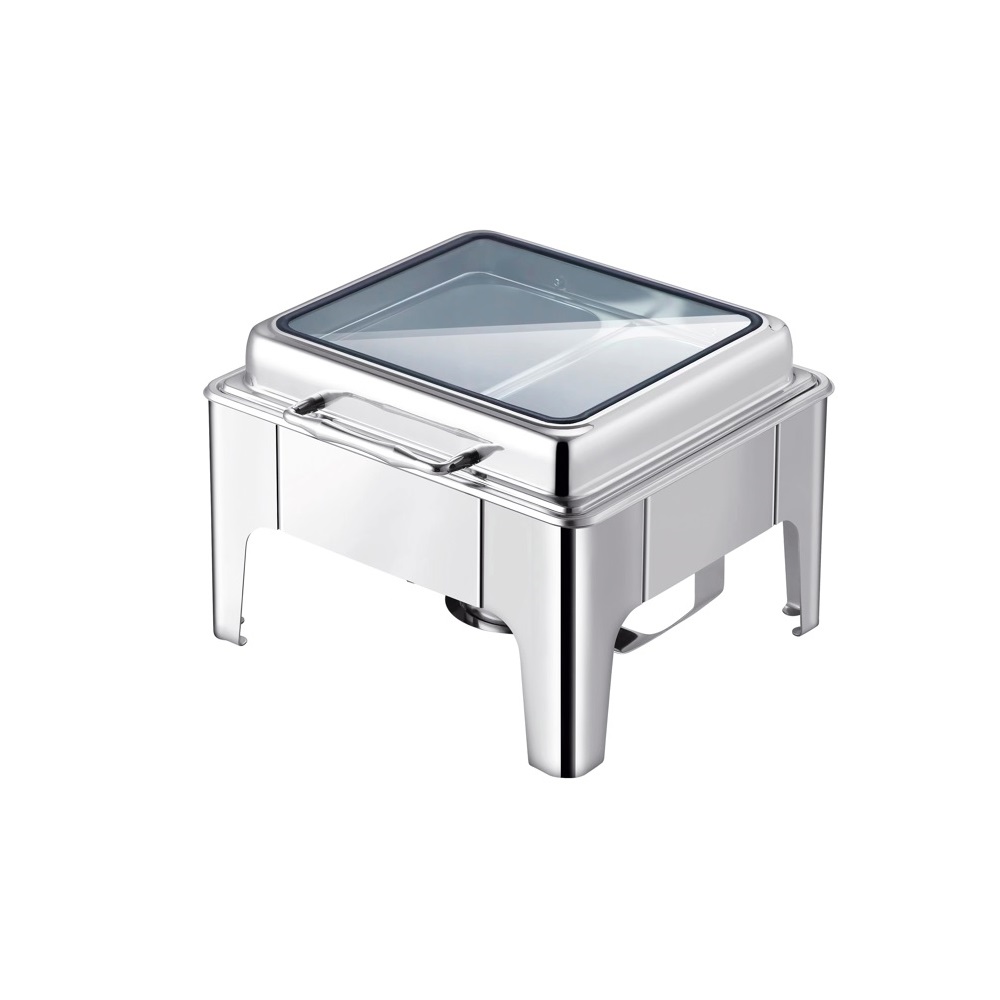 BNOV – HYDRAULIC CHAFING DISH GN 2/3 WITH GLASS TOP