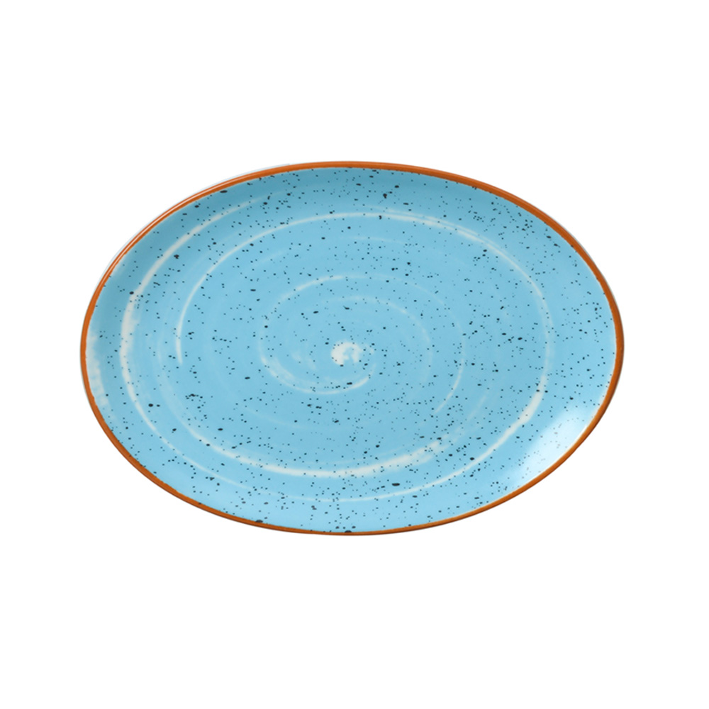 DOT – AEGEAN BLUE OVAL PLATTER 36 CM