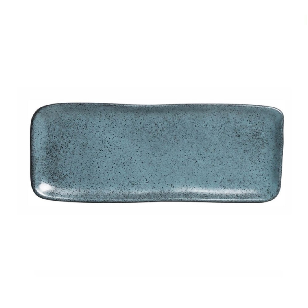 PORTO BRASIL – PETROLEUM ORGANIC RECTANGULAR PLATTER 33 x 13 CM