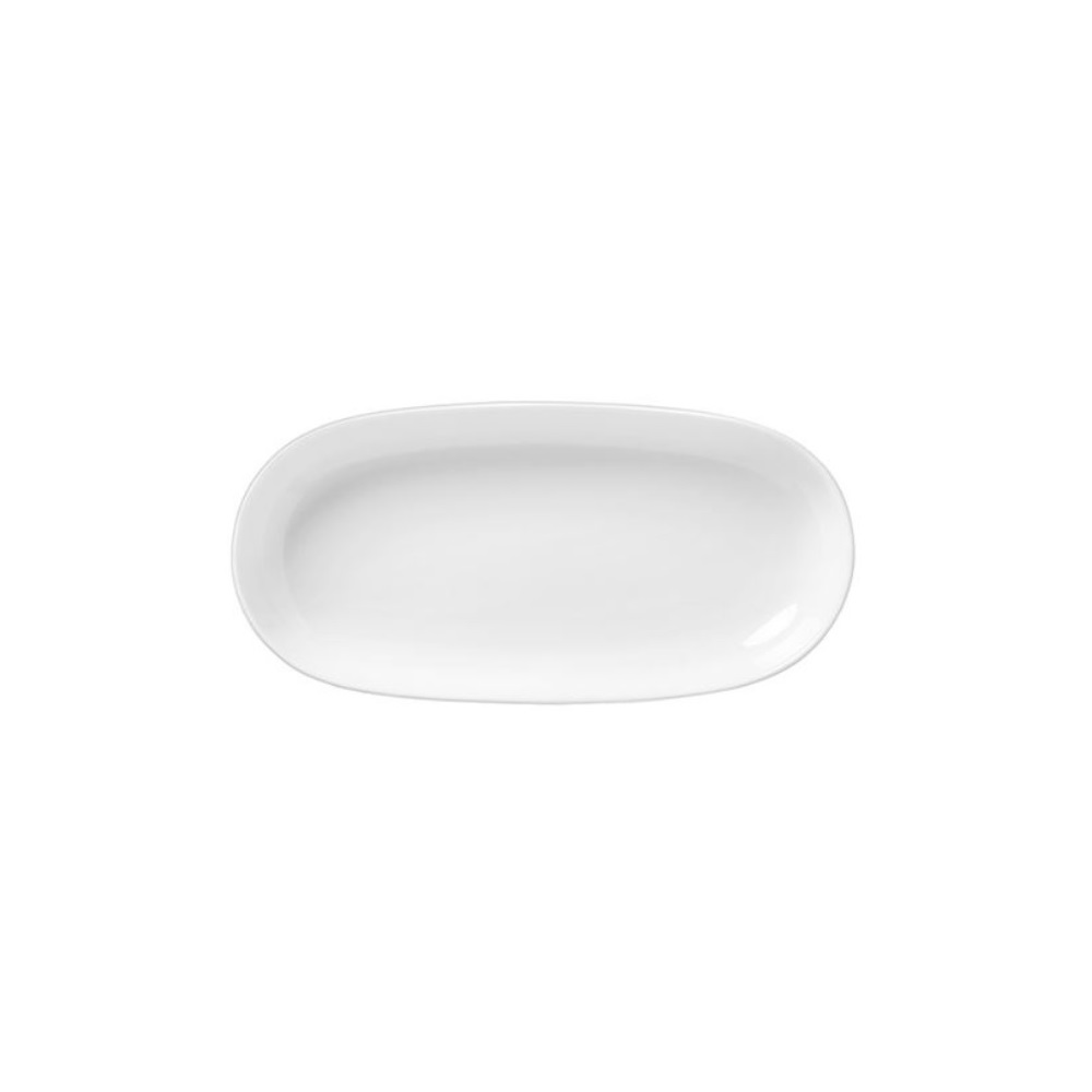 DOT – WHITE OVAL  PLATTER 19 x 9.5 CM