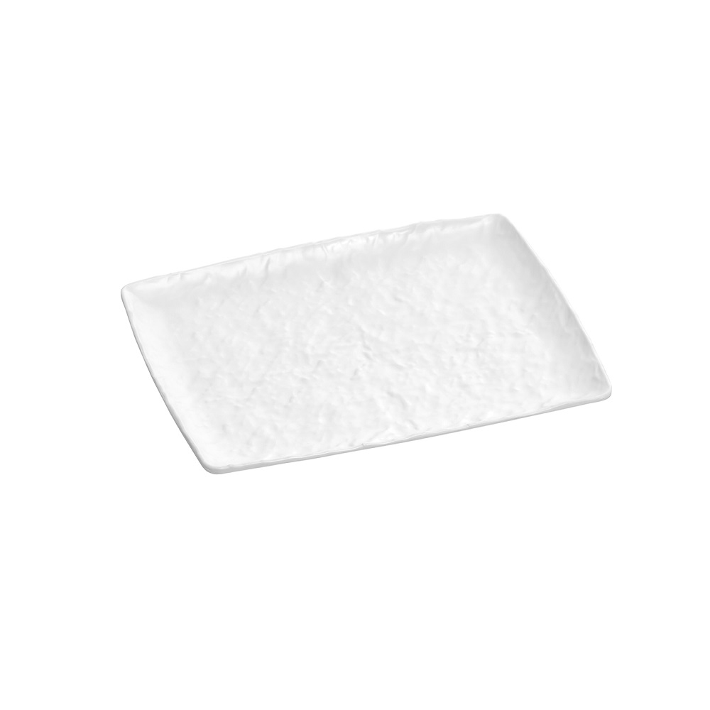 XM – PRESENTATION PLATTER RECTANGULAR MELAMINE WHITE MATT 26.5 X 32.5 CM No.7087