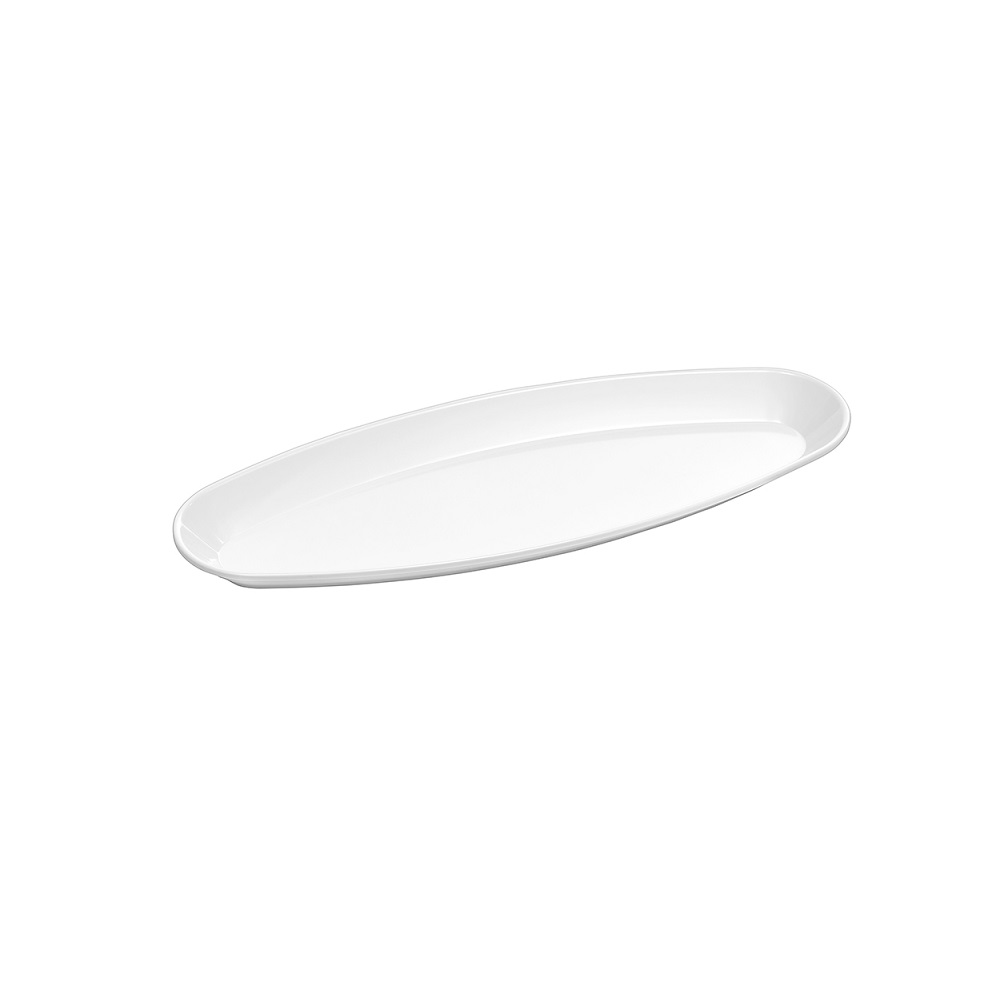 XM – PRESENTATION PLATTER OVAL MELAMINE WHITE 50.5 X 19 CM No.7097