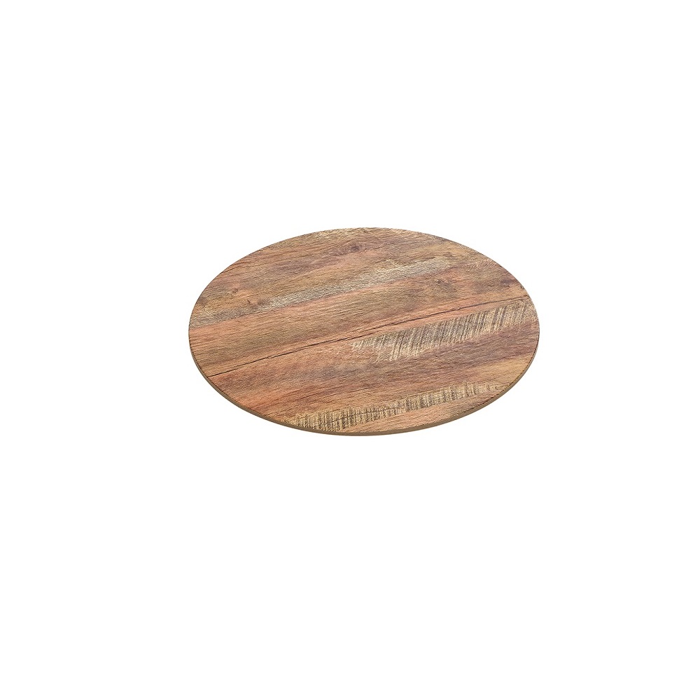 XM – PRESENTATION PLATTER ROUND MELAMINE WOOD EFFECT 33 CM No.7105