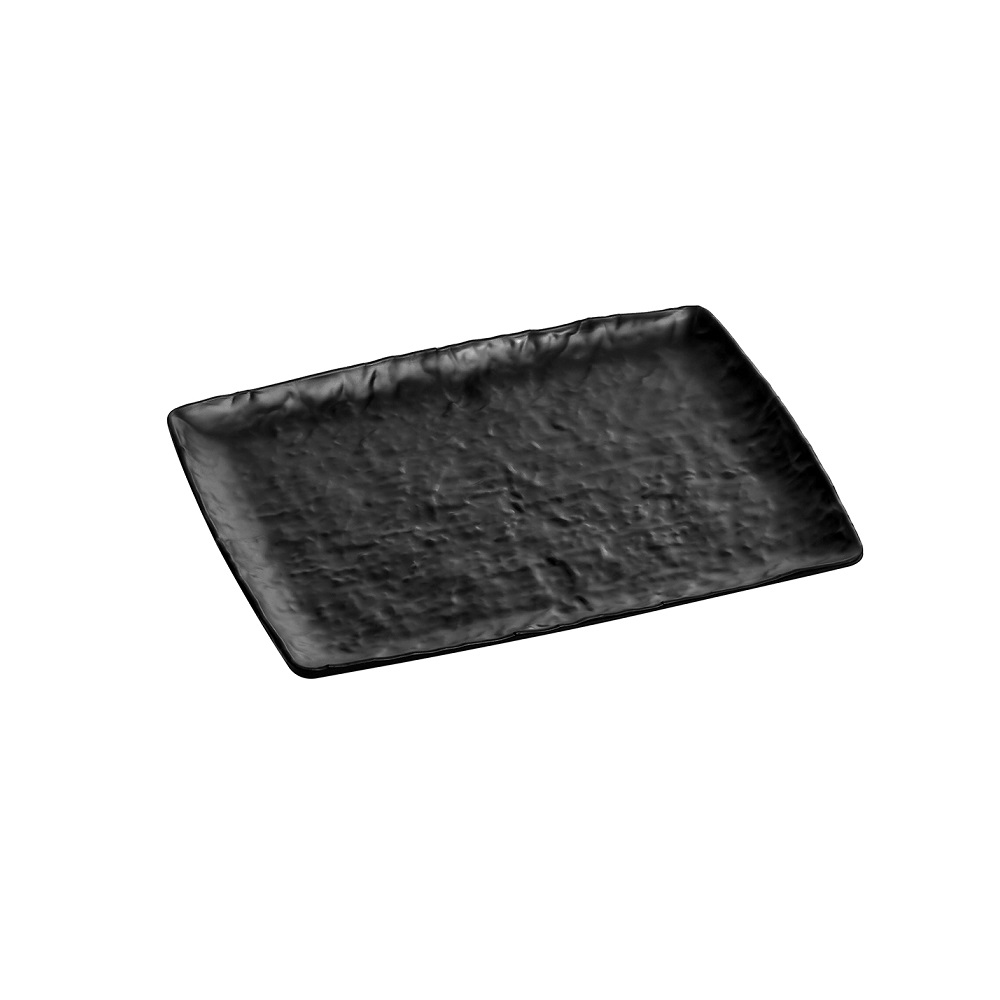 XM – PRESENTATION PLATTER RECTANGULAR MELAMINE BLACK MATT 26.5 X 32.5 CM No.7123