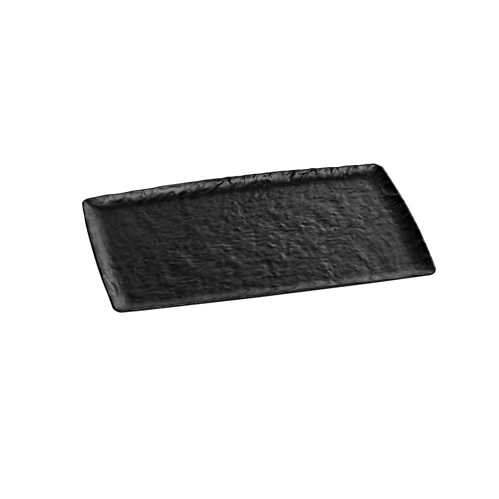 XM – PRESENTATION PLATTER RECTANGULAR MELAMINE BLACK MATT 52.5 X 33 CM No.7125