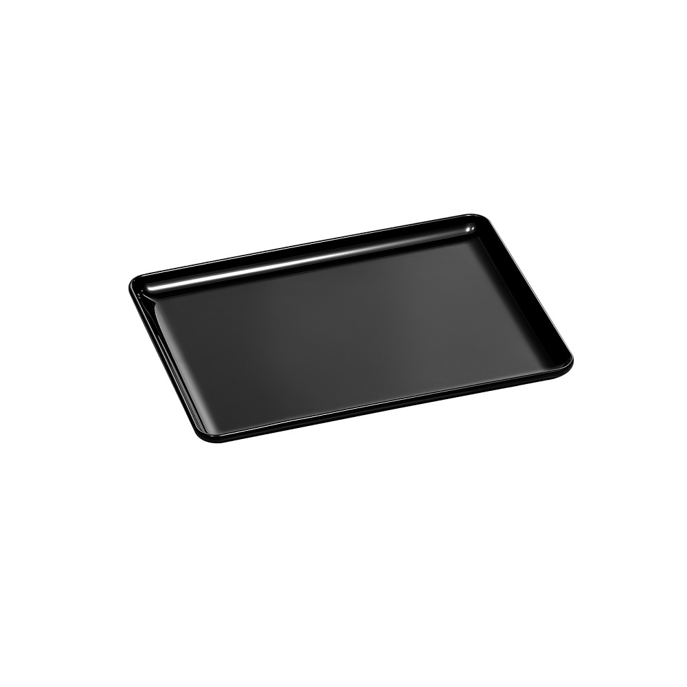 XM – PRESENTATION PLATTER RECTANGULAR MELAMINE BLACK 22.5 X 30.5 CM No.7126