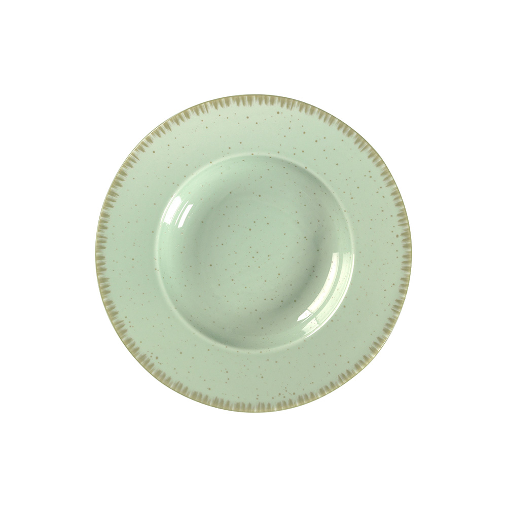 DOT – PISTACHIO GREEN PASTA PLATE 27 CM