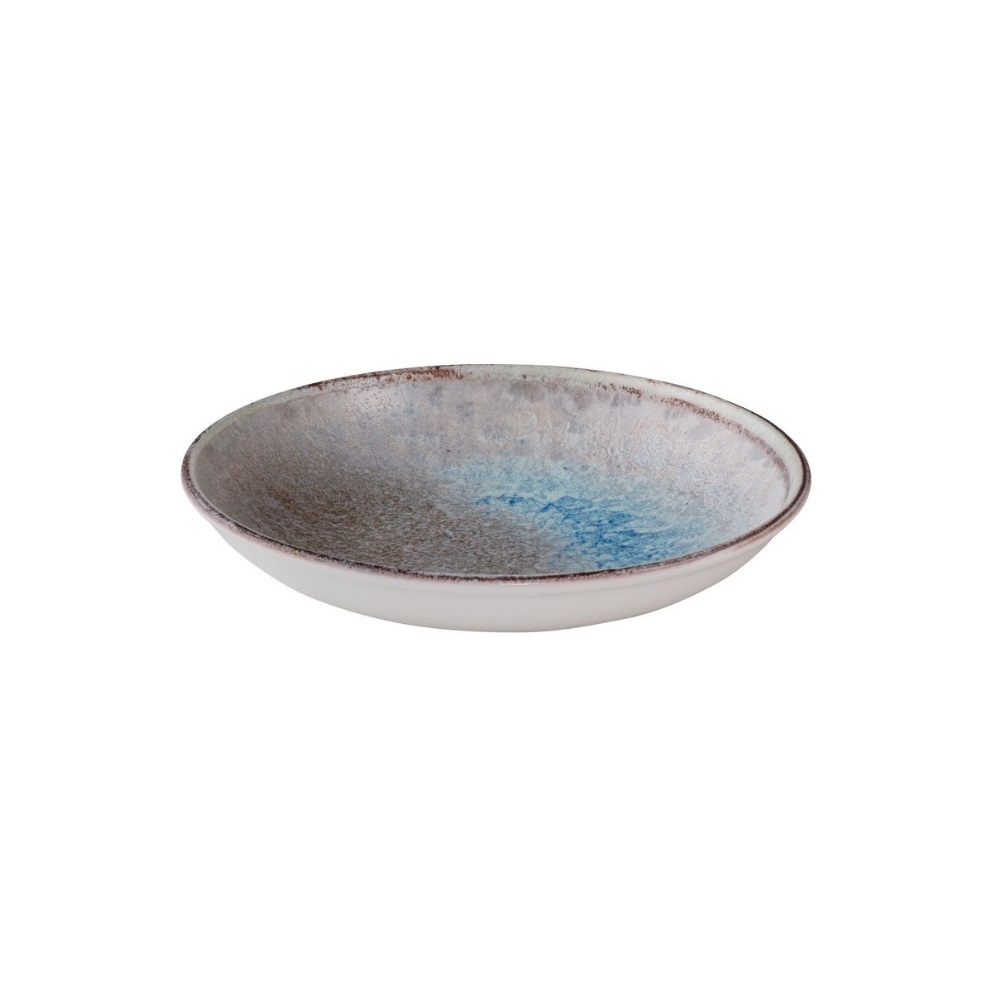 ID FINE – DELTA GREY/BLUE PORCELAIN DEEP PLATE 22 CM