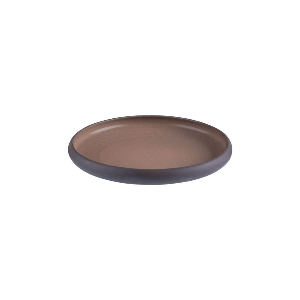 ID FINE – ROOTS TAUPE SHALLOW PLATE 22 CM