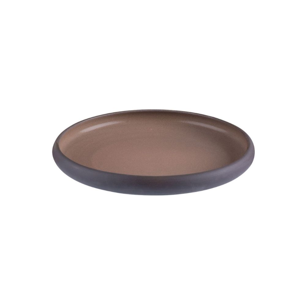 ID FINE – ROOTS TAUPE SHALLOW PLATE 27 CM