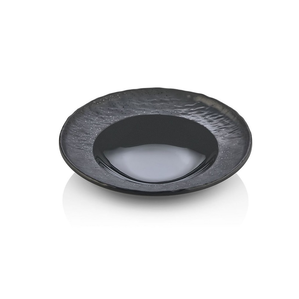 XM – BLACK MELAMINE PASTA BOWL 25.5 CM No.9066