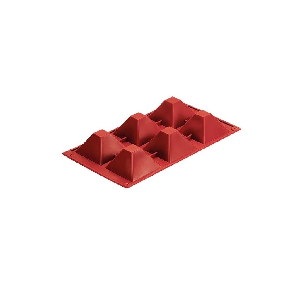 NOV – SILICONE BAKING MOLD PYRAMID 6 x 90 ML